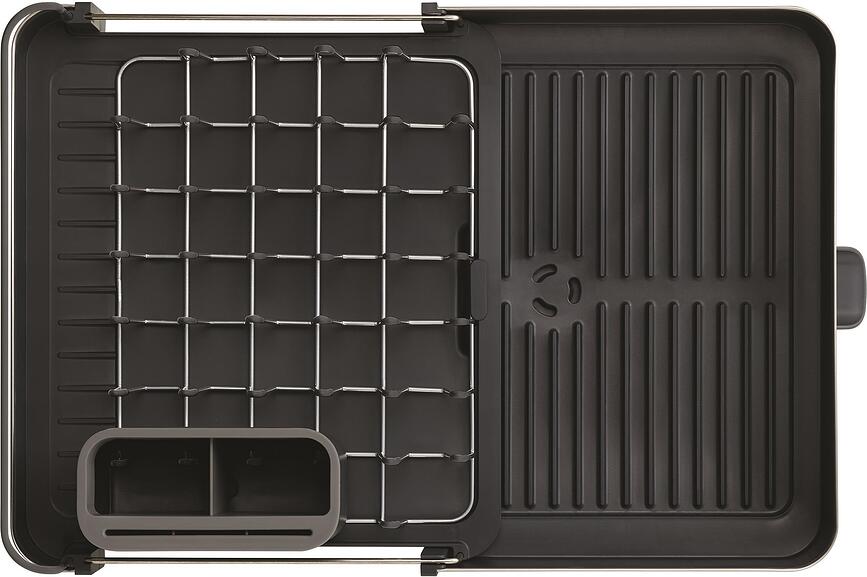 Escurridor de Platos de acero Extend, grande, con dispensador, Set de 2 piezas