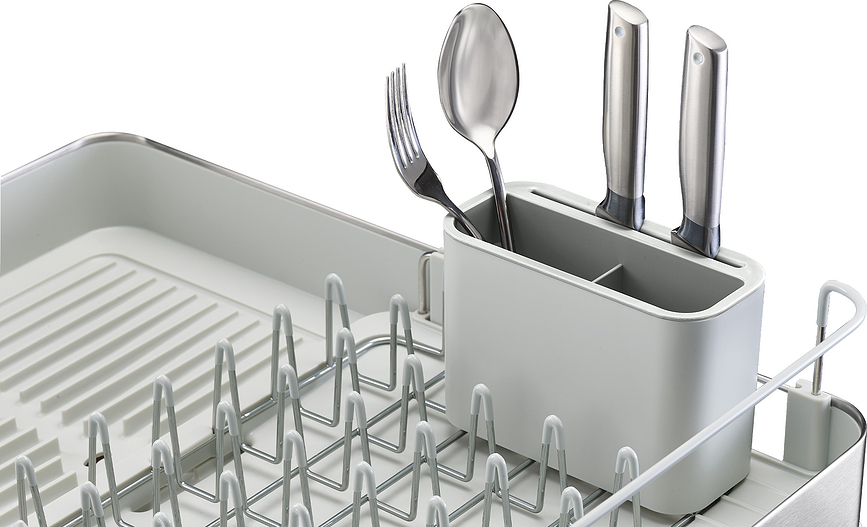 Escurridor de Platos Extend, de acero, grande, grafito