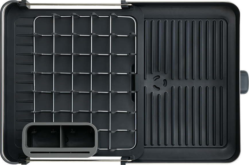 Escurridor de Platos Extend, de acero, grande, grafito