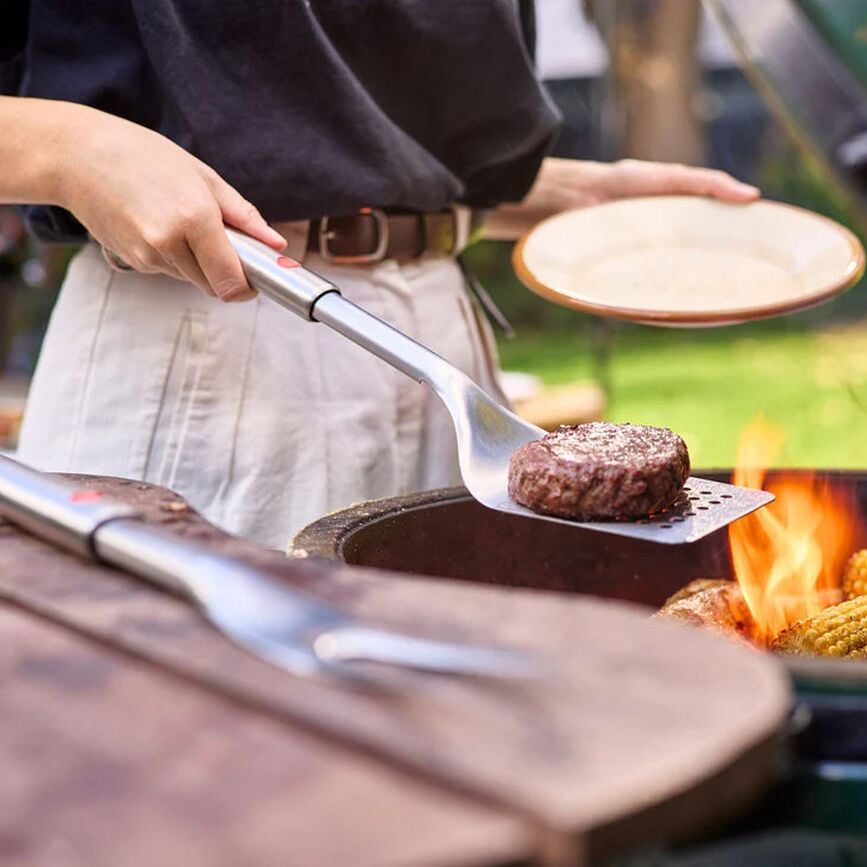 Espátula y pinzas para barbacoa GrillOut 2 en 1