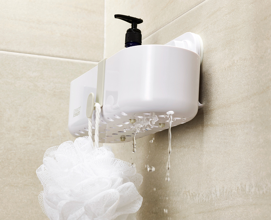 Estante de ducha Duo, blanco