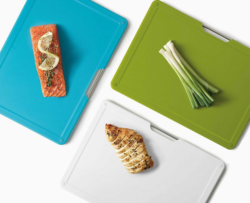 Folio Planches à Découper avec support de rangement, 31,5 cm, multicolores, Lot de 4