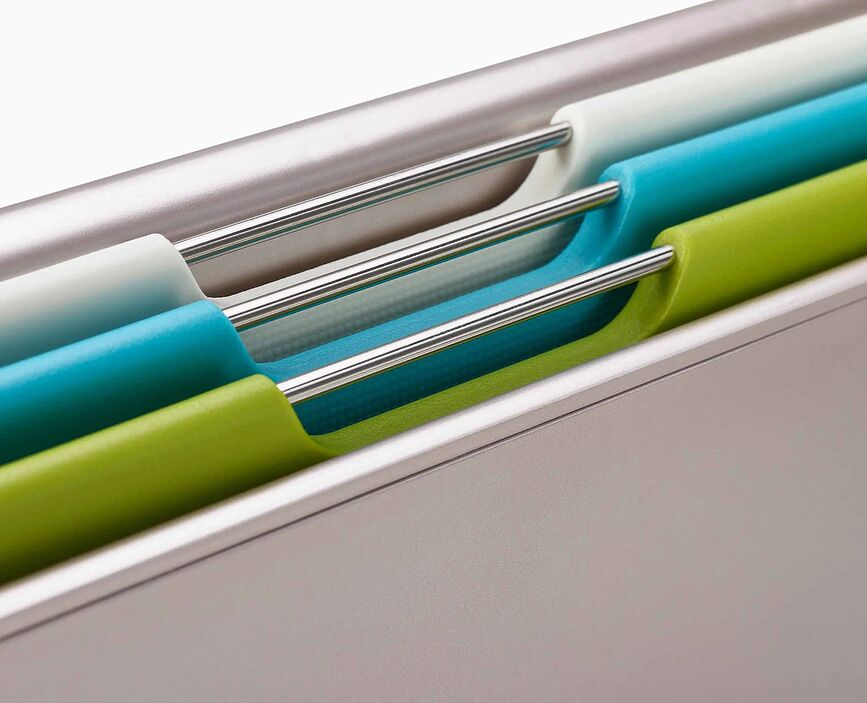 Folio Planches à Découper avec support de rangement, 31,5 cm, multicolores, Lot de 4