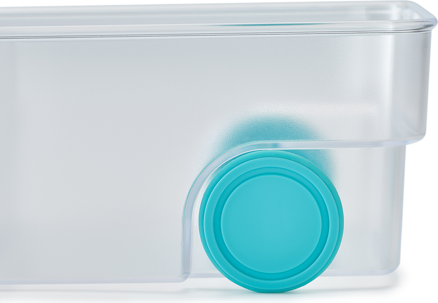 FridgeStore Bac de Rangement pour réfrigérateur, taille L, transparent