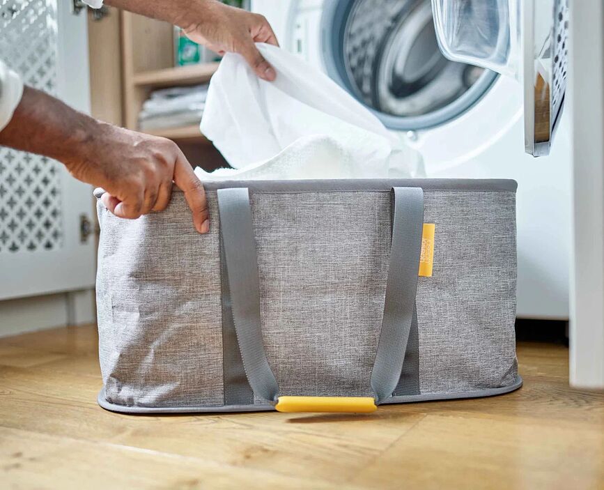 Hold All Panier à Linge pliable, 35 l, gris