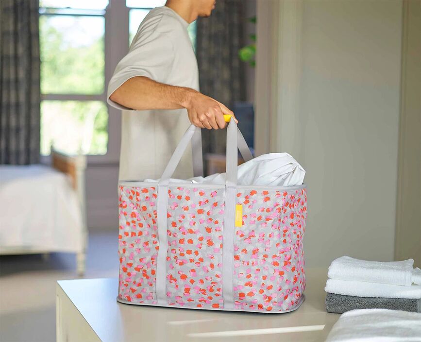 Hold All Panier à Linge pliable, 55 L, gris