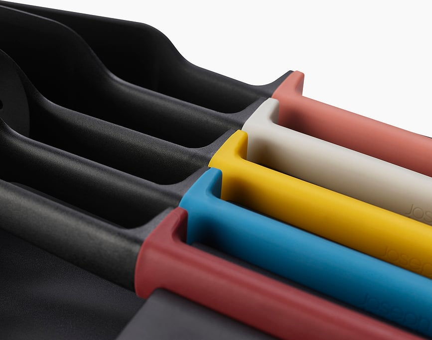 Juego de Cuchillos y Accesorios Elevate, multicolor, con organizador, 12 piezas