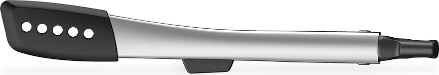 Juego de Utensilios de Cocina con soporte Elevate, negro y plateado, Set de 4 piezas