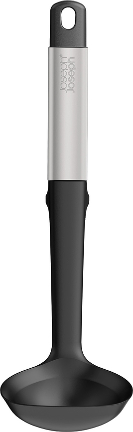 Juego de Utensilios de Cocina con soporte Elevate, negro y plateado, Set de 4 piezas