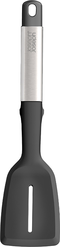 Juego de Utensilios de cocina Elevate, con soporte, negro y plateado, Set de 6 piezas