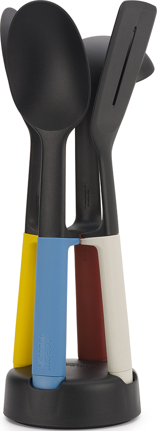 Juego de Utensilios de Cocina Elevate Slim, con soporte, multicolor, 5 piezas