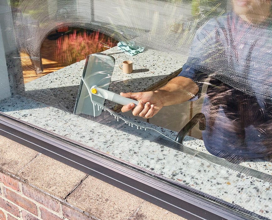 Limpiacristales CleanTech, gris y blanco