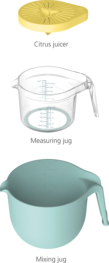 Nest Trio Set Zdjela s mjericom i cjedilom za limun Set od 3 dijela