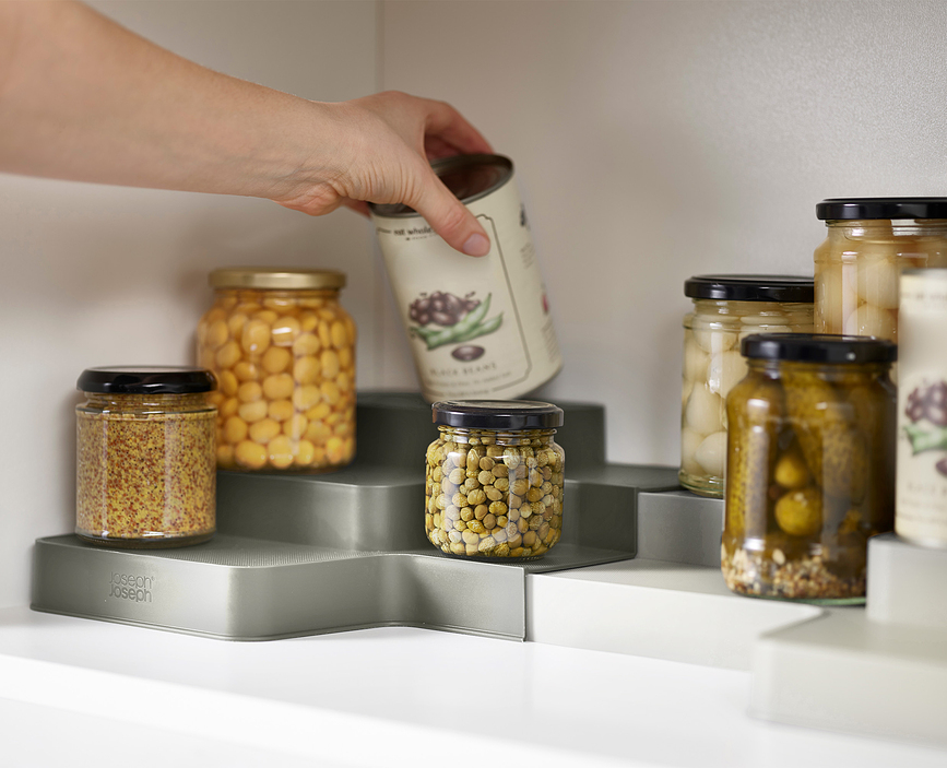 Organizador ajustable Duo, gris, para armario