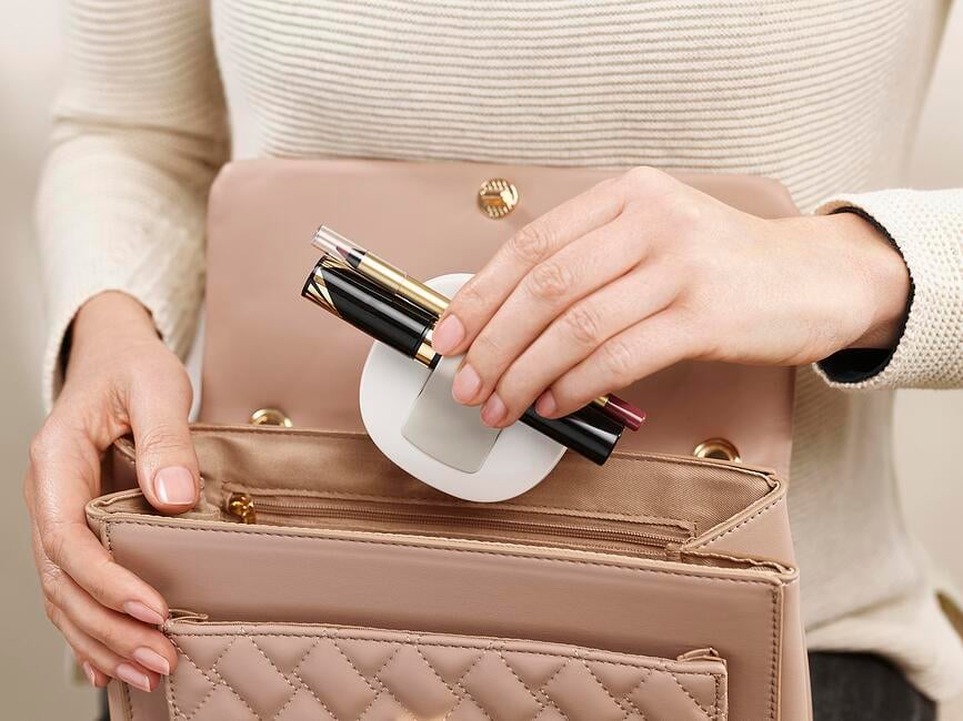 Organizador de cosméticos con espejo Viva M, Set de 2 piezas