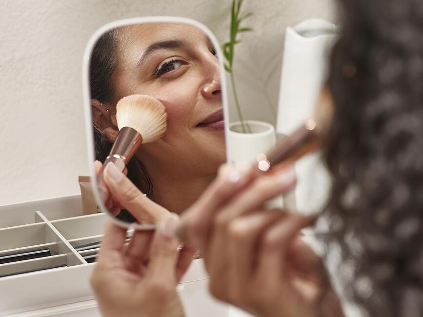 Organizador de Cosméticos Viva L, con espejo