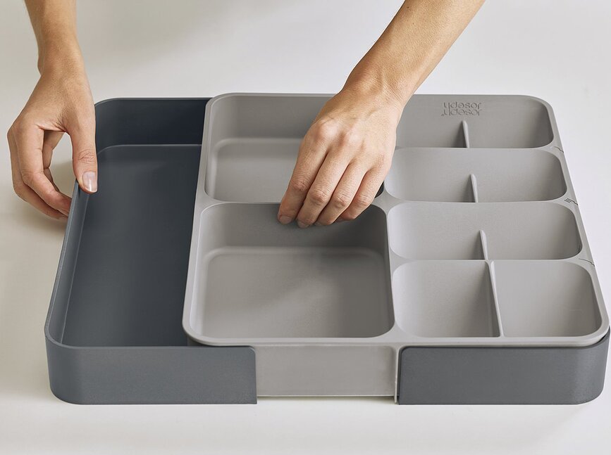 Organizador de cubiertos extensible DrawerStore, para cajones
