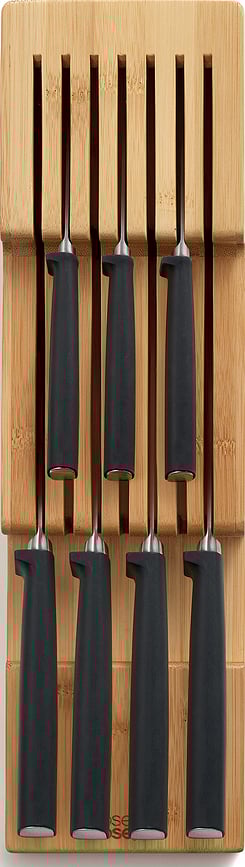 Organizador de Cuchillos DrawerStore de bambú, 17,6 cm