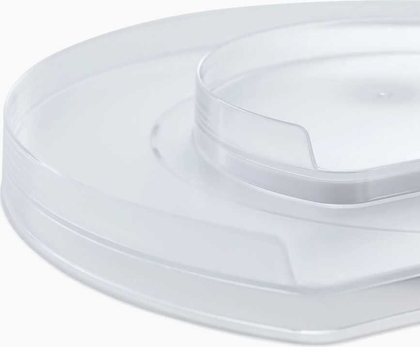 Organizador giratorio FridgeStore, transparente, para nevera