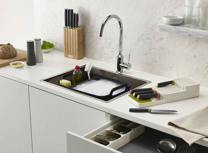 Organizador para cuchillos DrawerStore, gris