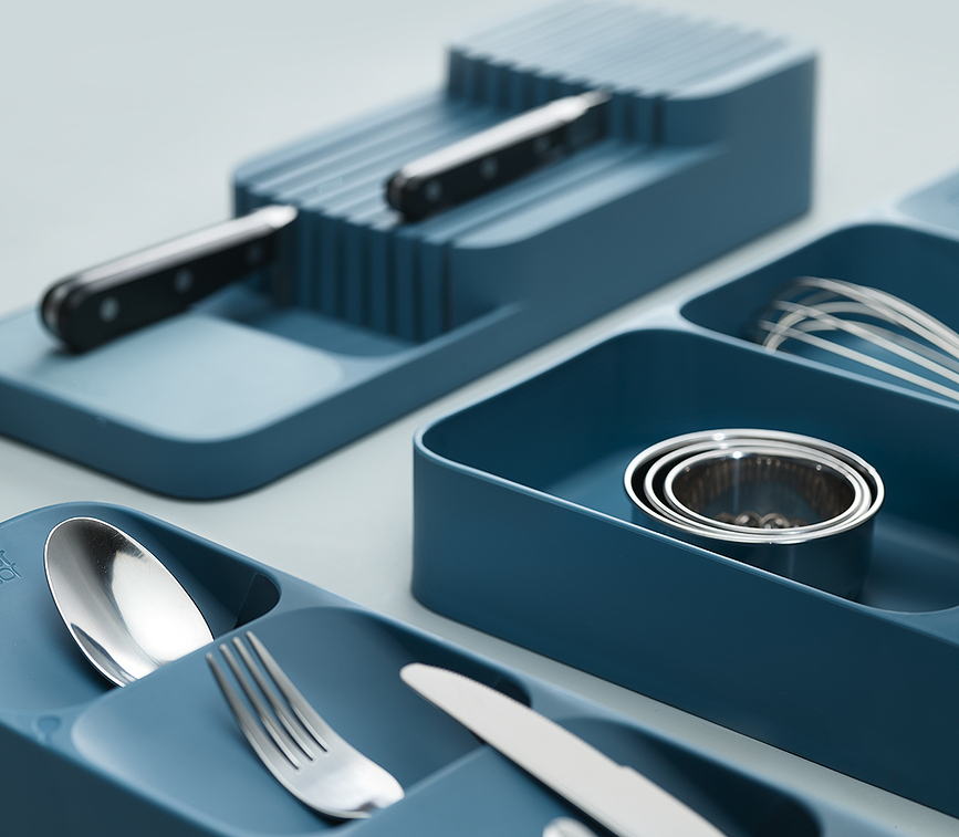 Organizador para cuchillos DrawerStore, gris