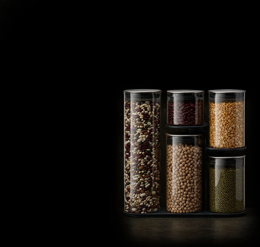 Podium Posode za shranjevanje, 5 kosov