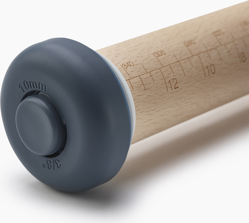 PrecisionPin Rouleau à Pâtisserie réglable, bleu