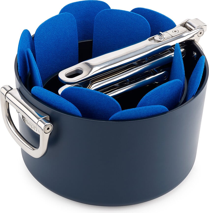 Protectores para Sartenes y Ollas Space, azules, 3 unidades
