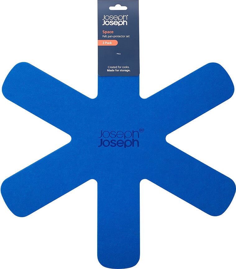 Protectores para Sartenes y Ollas Space, azules, 3 unidades