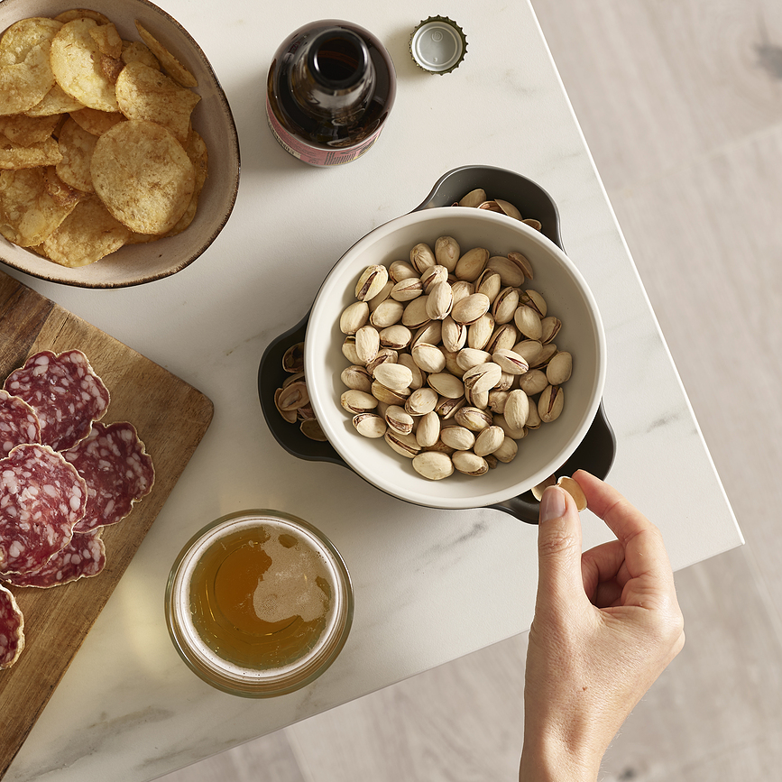 Recipiente doble Double-Dish, para aperitivos