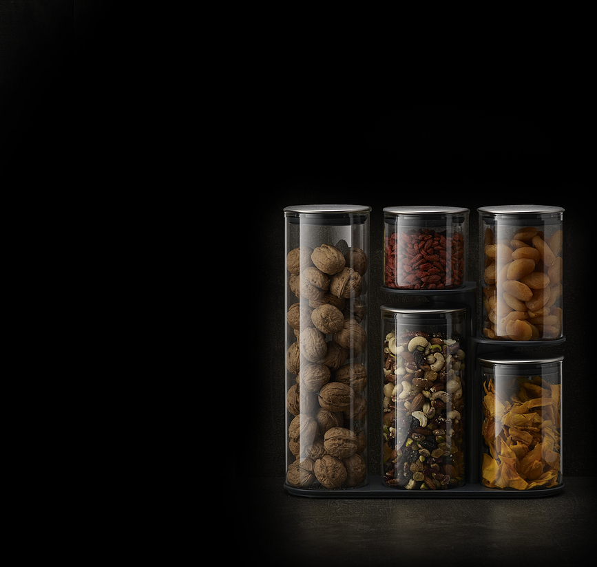 Recipientes de cocina Podium, 5 unidades