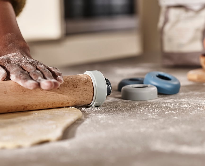 Rodillo de Amasar PrecisionPin, ajustable, multicolor