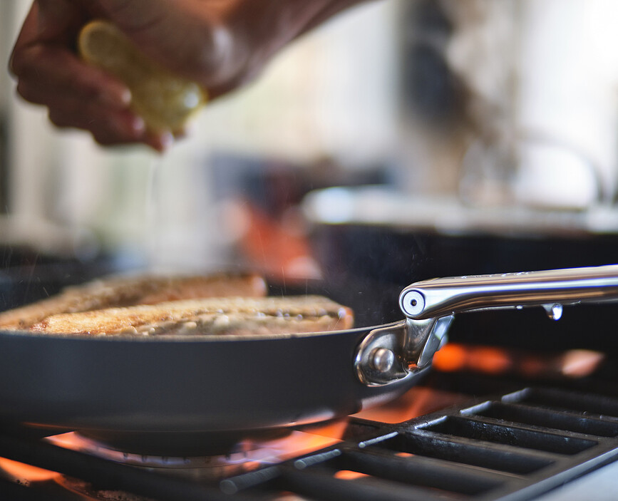 Sartén con mango plegable Space, 24 cm, azul