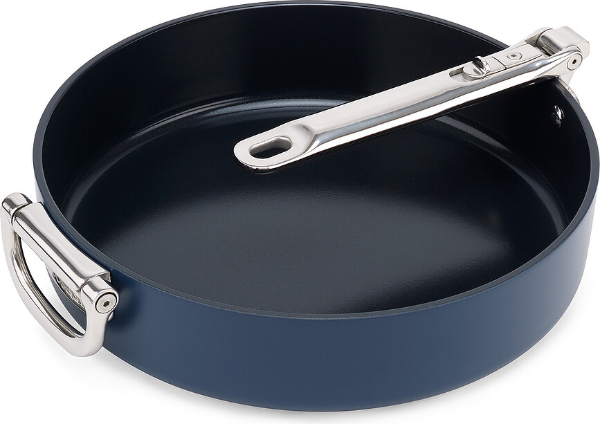 Sartén Space con mango plegable, 30 cm, azul