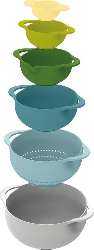 Set de Boles y Colador de cocina Duo, 6 piezas
