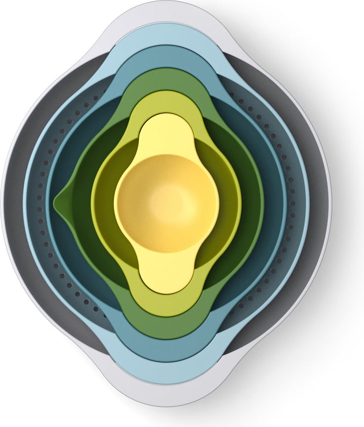 Set de Boles y Colador de cocina Duo, 6 piezas