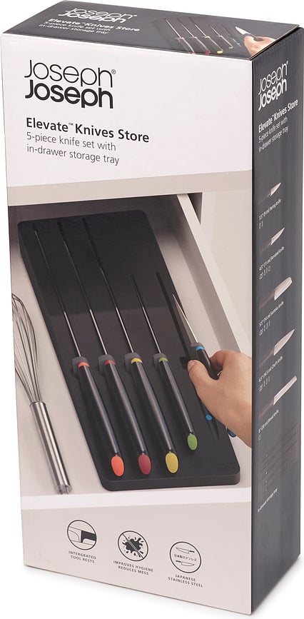 Set de Cuchillos de colores Elevate, con organizador, 6 piezas
