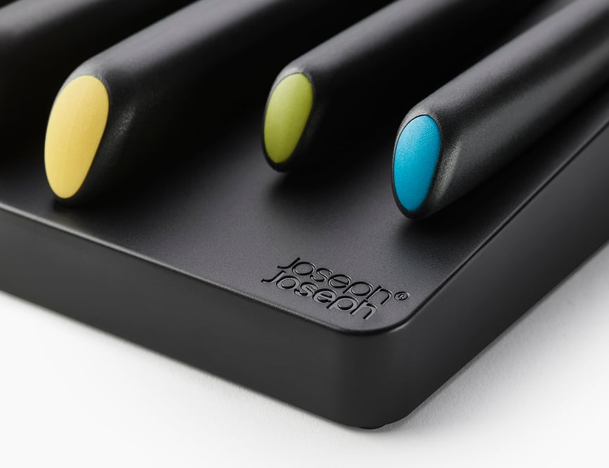 Set de Cuchillos de colores Elevate, con organizador, 6 piezas