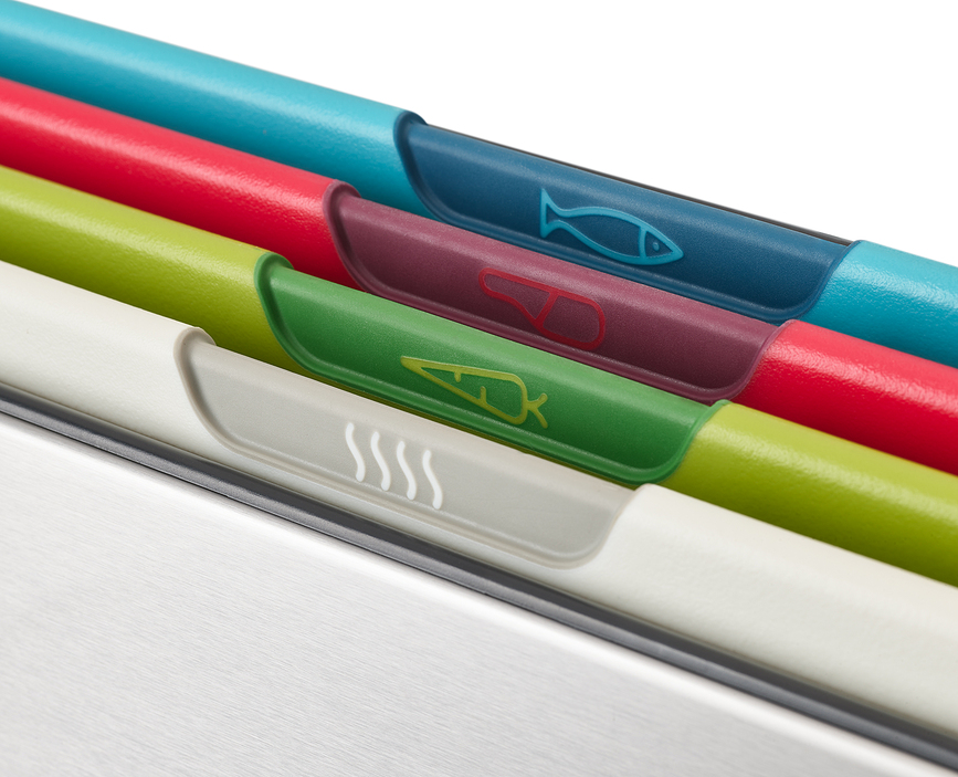 Set de Tablas de Cortar Folio Icon Steel, multicolor, 5 piezas