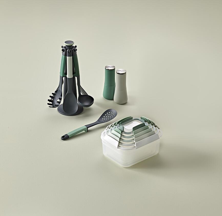 Set de Utensilios de Cocina con soporte Elevate, color ópalo