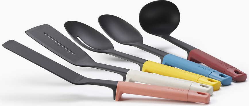 Set de Utensilios de cocina Elevate, multicolor, con organizador, 6 piezas