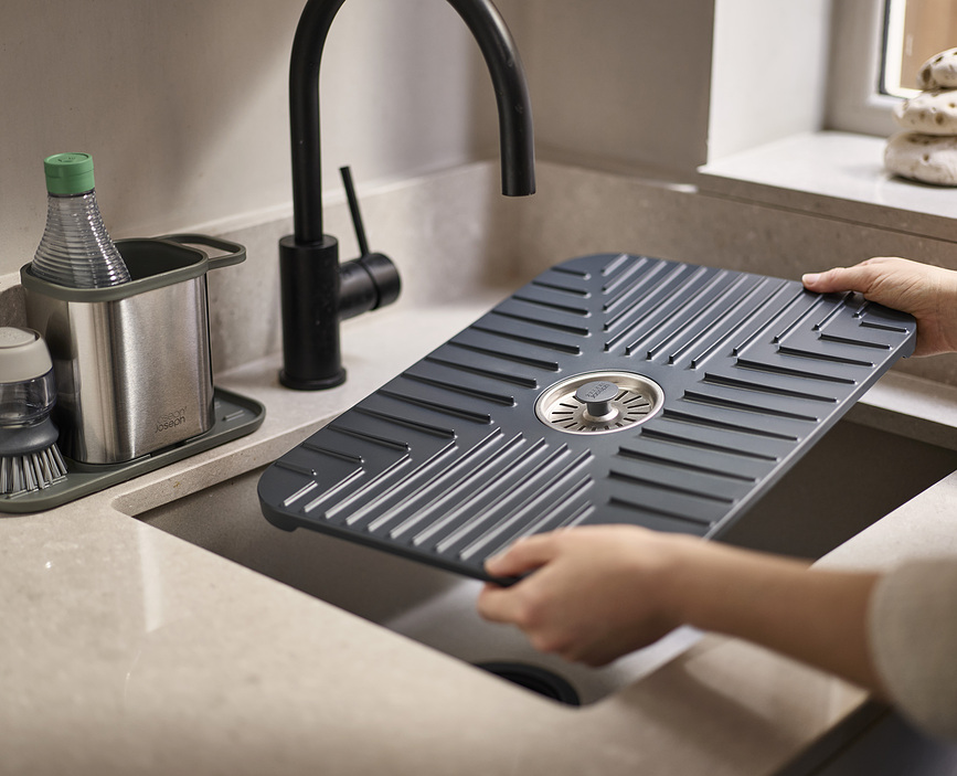 SinkShield Podloga zaštitna za sudoper 40 x 30 cm siva