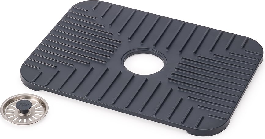 SinkShield Tapis de Protection Évier 40 x 30 cm, gris