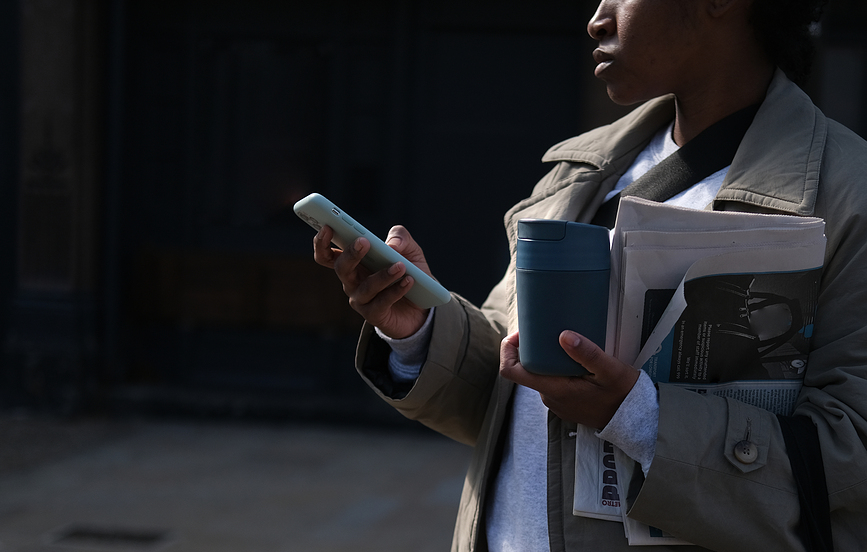 Sipp Mug de Voyage 340 ml, bleu