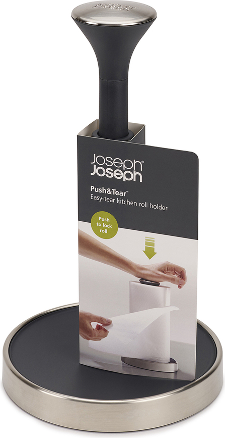 Portarrollos de cocina Push&Tear, grafito