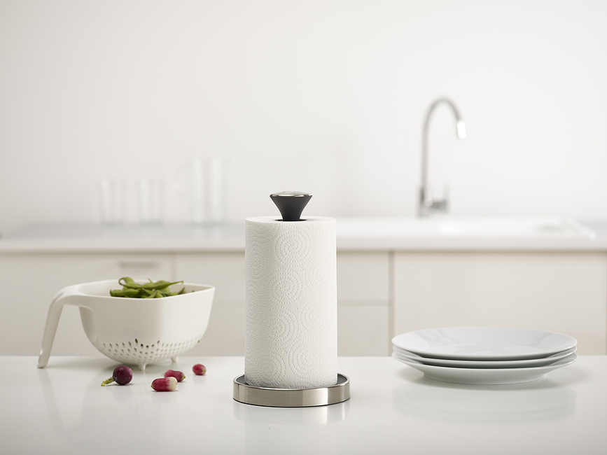 Portarrollos de cocina Push&Tear, grafito