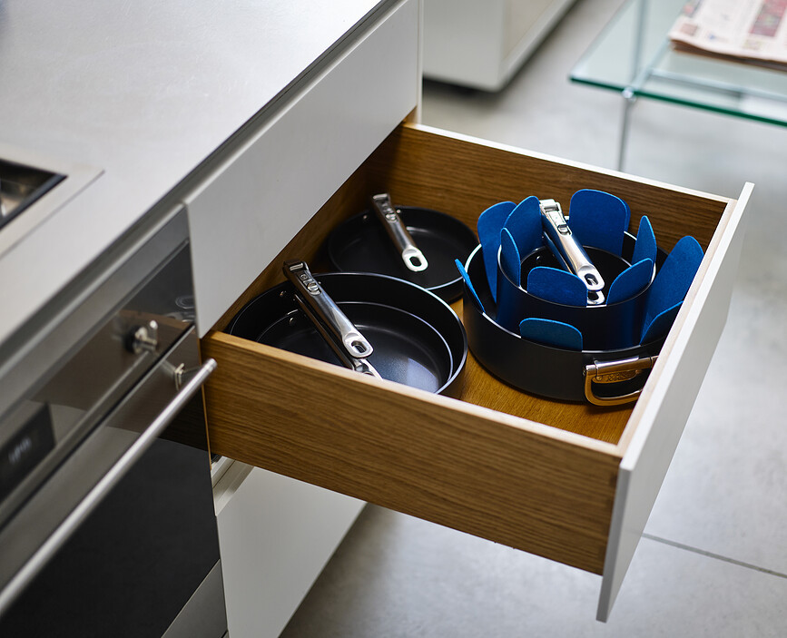 Space Διαχωριστικά για τηγάνια ή κατσαρόλες, μπλε, 3 τμχ