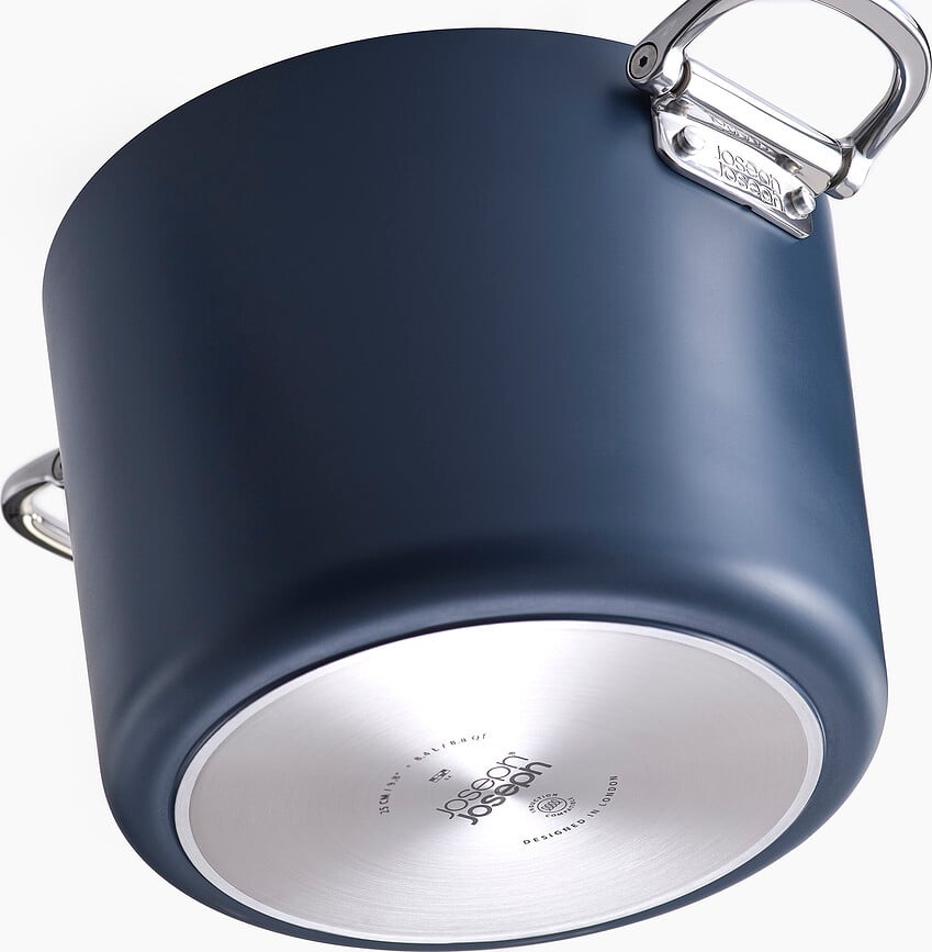 Space Lonac visoki 25 cm sa sklopivim ručkama s poklopcem plavi