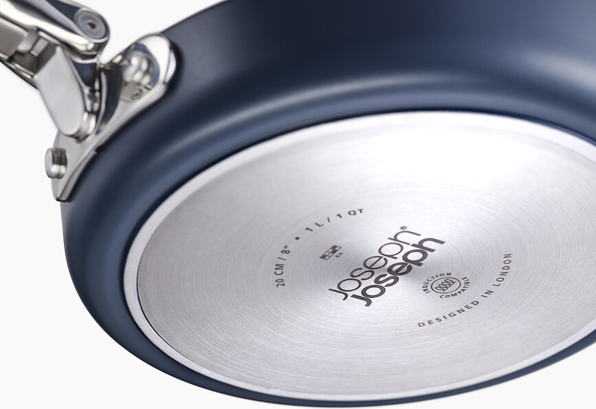 Space Poêle avec manche pliable, 24 cm, bleue