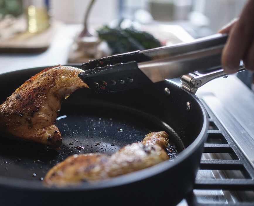 Space Τηγάνι με πτυσσόμενες λαβές, 30 cm, μπλε